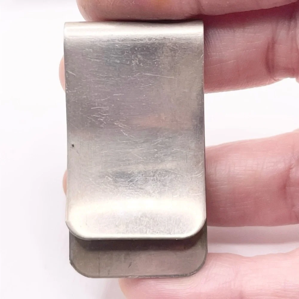Nickel Silver Money Clip with Turquoise Stone
